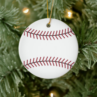 Rond En Céramique Ornement de baseball