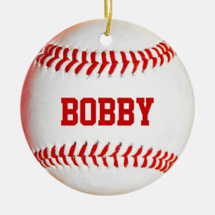 Rond En Céramique Ornement de baseball personnalisé