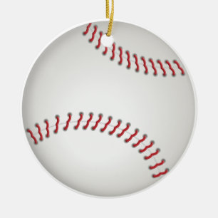 Rond En Céramique Ornement de baseball personnalisé