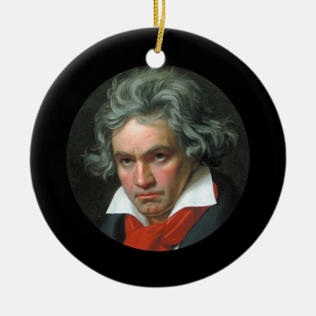 Rond En Céramique Ornement de Beethoven (Devant)