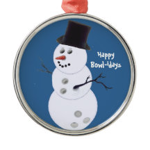 Ornement de cadeaux de Noël de lanceurs de bowling