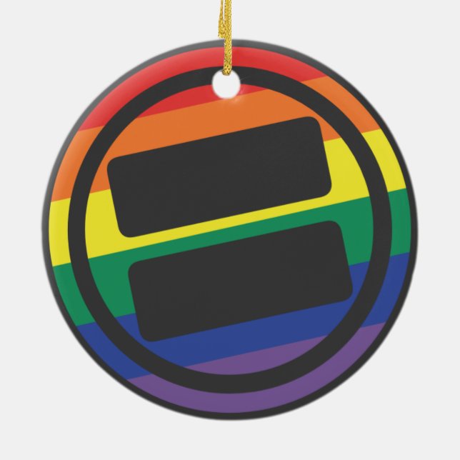 Rond En Céramique Ornement de cercle de fierté de NOVA (Dos)