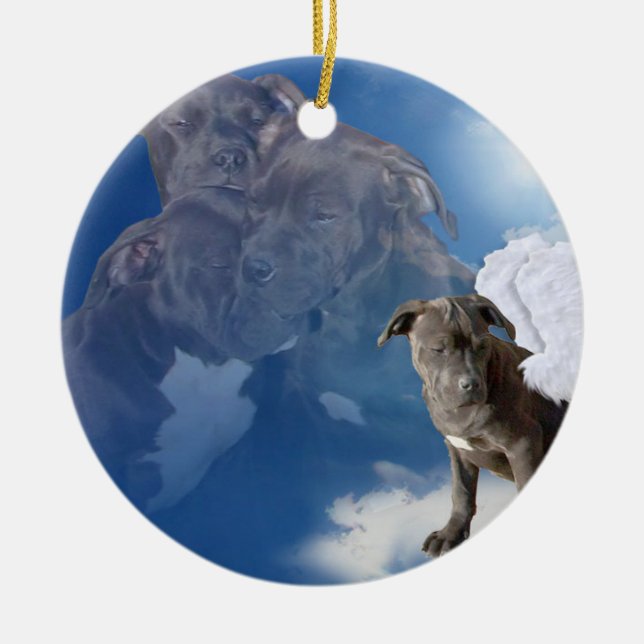 Rond En Céramique Ornement de charité, d'espoir et de foi (Devant)