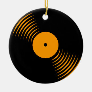 Rond En Céramique Ornement de disque vinyle rétro Corey Tiger 80s