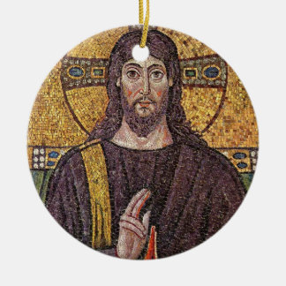 Rond En Céramique Ornement de Jésus mosaïque