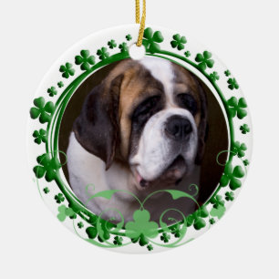 Rond En Céramique Ornement de jour de St Bernard St Patrick
