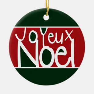 Rond En Céramique Ornement de Joyeux Noel