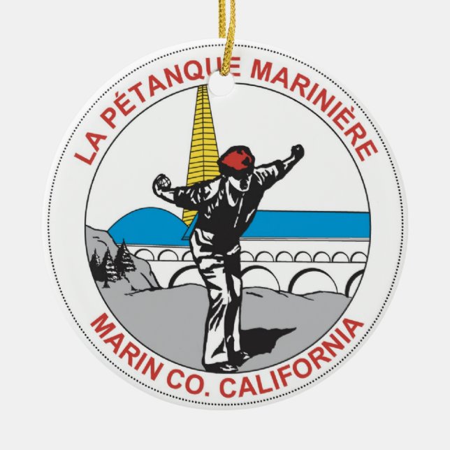 Rond En Céramique Ornement de logo de LPM (Devant)