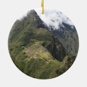 Rond En Céramique Ornement de Machu Picchu
