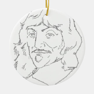 Rond En Céramique Ornement de Rene Descartes