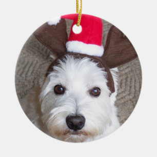 Rond En Céramique Ornement de Westie
