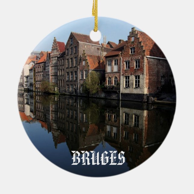 Rond En Céramique Ornement du cercle Pittoresque de Bruges (Dos)