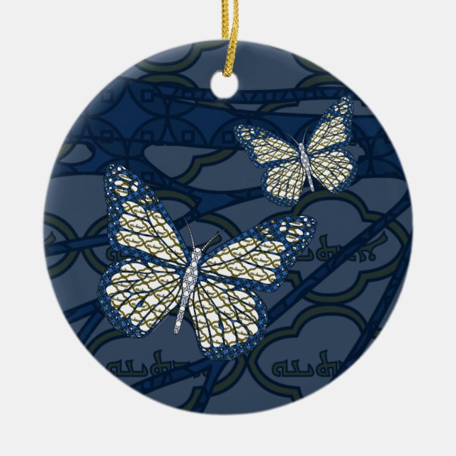 Rond En Céramique Ornement juif de monarque (Devant)