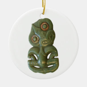 Rond En Céramique Ornement maori de Hei-Tiki