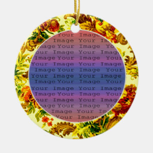 Rond En Céramique Ornement Mariage du printemps