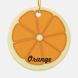 Rond En Céramique Ornement orange