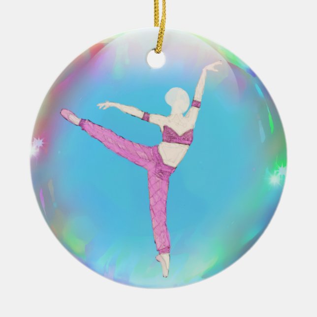 Rond En Céramique Ornement personnalisé d'Arabe de casse-noix (Devant)