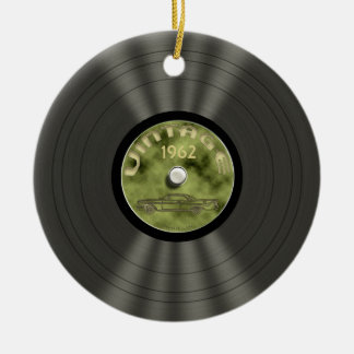 Rond En Céramique Ornement personnalisé Vintage de disques de vinyle