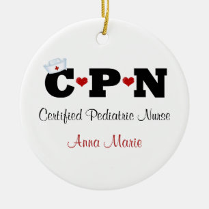Rond En Céramique Ornement personnel des infirmières du PCN