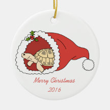 Ornement russe personnalisable de tortue