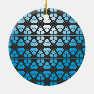 Rond En Céramique Ornement - Verre et lumière étoilée