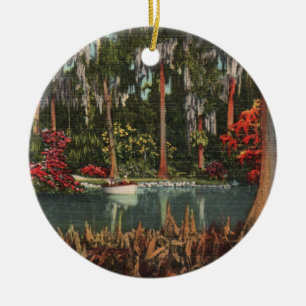 Rond En Céramique Ornement vintage Cypress Gardens