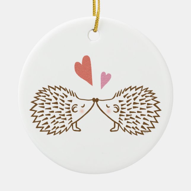 Rond En Céramique Premier de Noël ornement fait sur commande de (Devant)