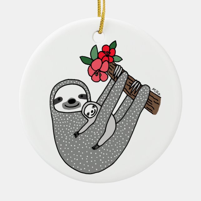 Rond En Céramique Premier ornement de coutume d'ornement de Noël du (Devant)