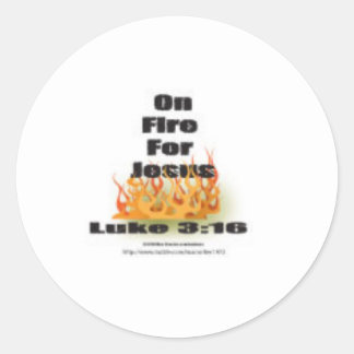Rond En Feu pour Sticker Jésus