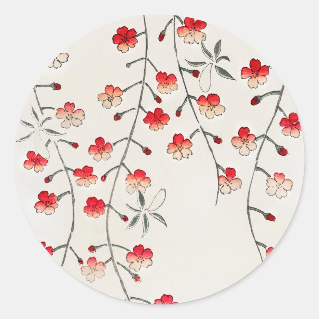 ROND ENVELOPE SEAL STICKER : JAPONAIS WOODBLOCK : SEITE (Devant)