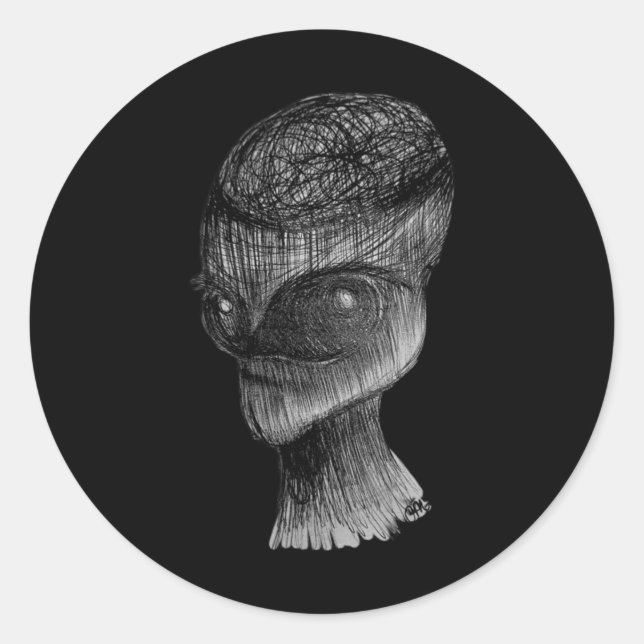 Rond Esprit Plein De Sticker (Devant)