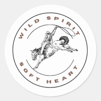 Rond Esprit sauvage, Sticker Coeur doux
