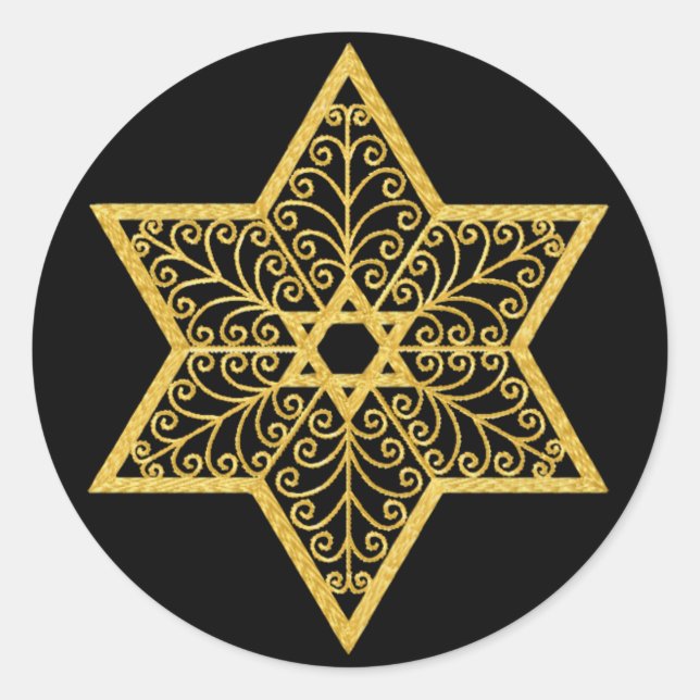 Rond Étoile de David Sticker (Devant)