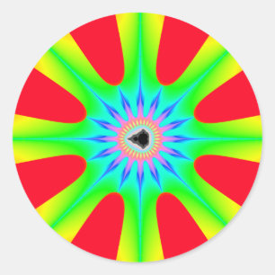 Rond Étoile - Sticker fractal