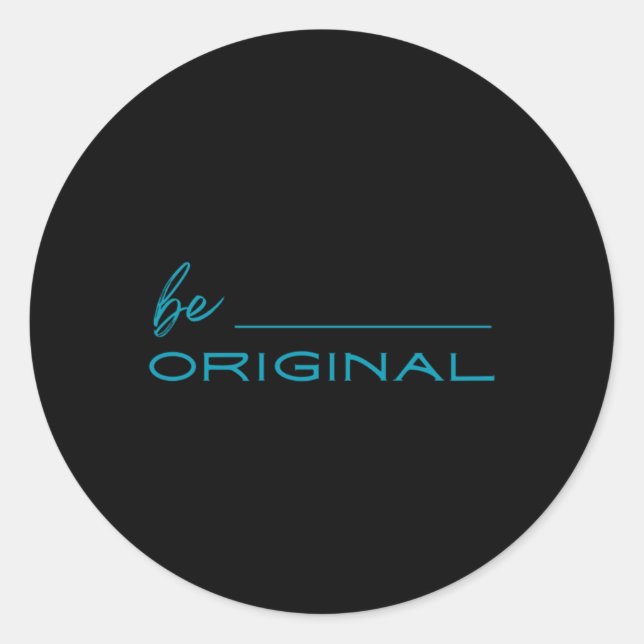 Rond Être Sticker d'origine1 (Devant)