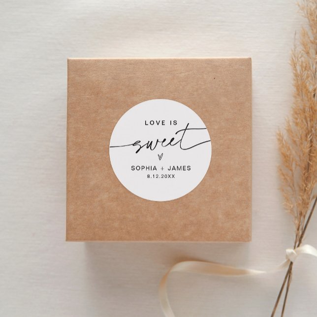 Rond EVERLEIGH Love is Sweet Sticker 1.5"(feuille de 20 (Créateur téléchargé)