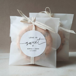 Rond EVERLEIGH Love is Sweet Sticker 3" (feuille de 6)