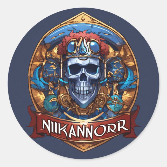 Rond "Express soi-même Adhésif : Le Sticker ultime (Devant)