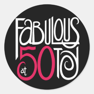 Rond Fabuleux à 50 Black Sticker