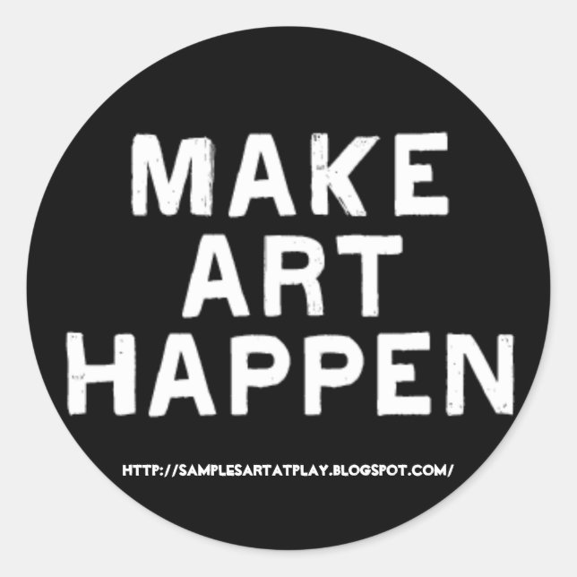 Rond Faire de l'art un succès - Sticker (Devant)