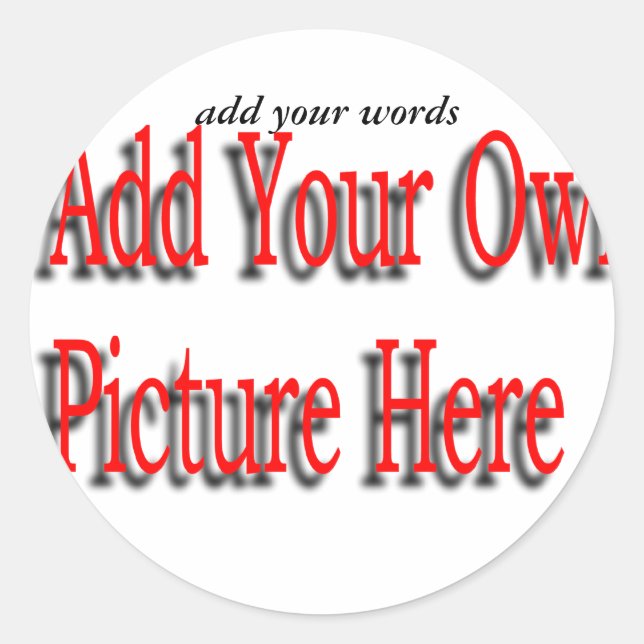 Rond Faites votre propre Sticker (Devant)