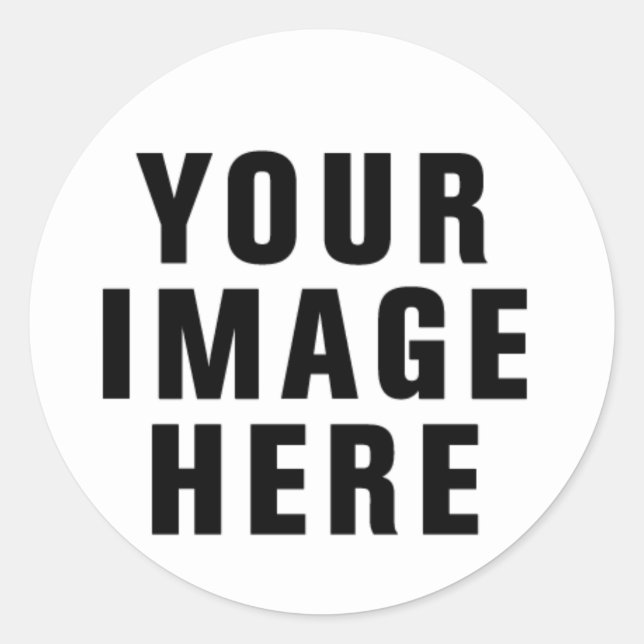 Rond Faites votre propre Sticker (Devant)