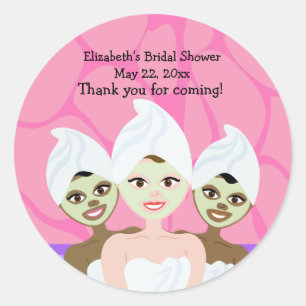 Rond Fête des mariées de fête spa / Sticker favori anni