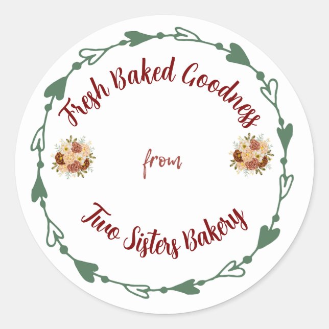 Rond Finishing Touch Classic Round Sticker (Devant)