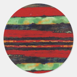 Rond "Fire Fight #2" Sticker abstrait de conception