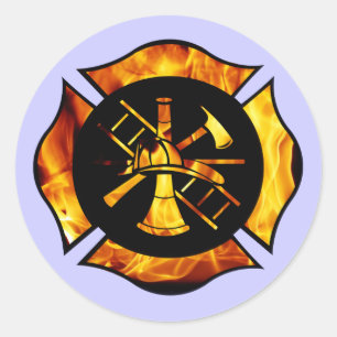 Rond Flamme Maltese Cross New - Sticker