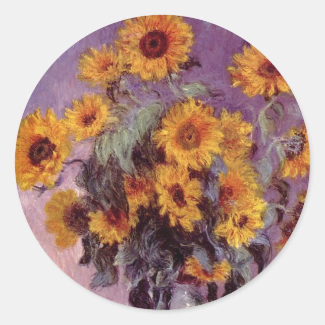 Rond Fleurs de Claude Monet Sticker (Devant)