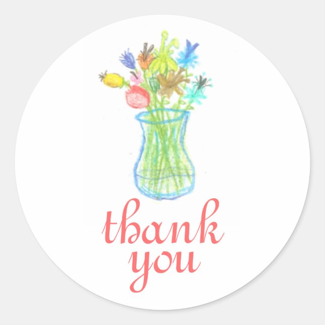 Rond Floral vie morte merci sticker (Devant)