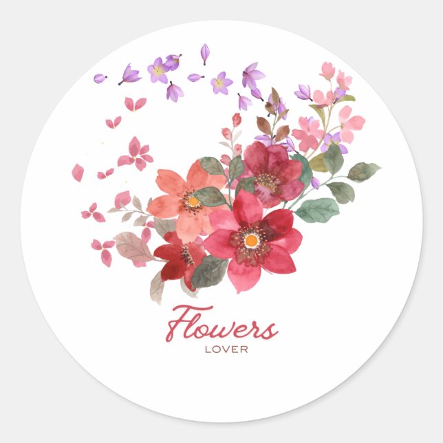 Rond Flower Sticker (Devant)