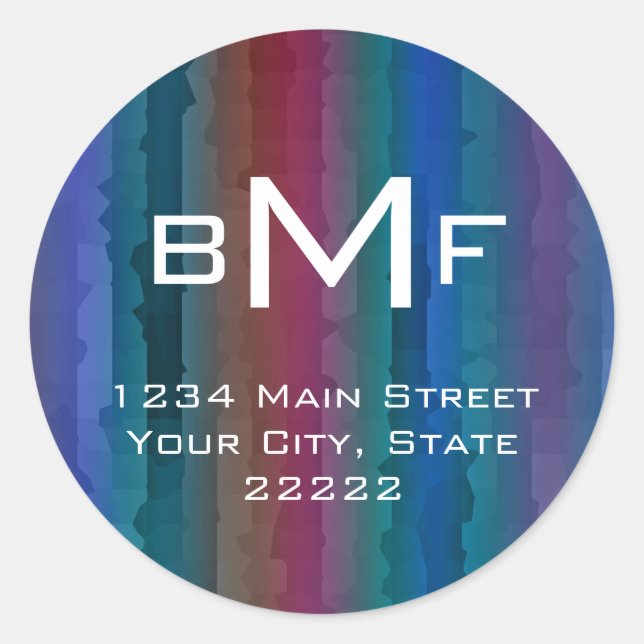 Rond Flux Techno Sticker Monogram (Devant)